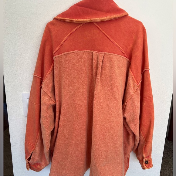 Free People Jordan Reverse Fleece Shacket - Picture 11 of 11